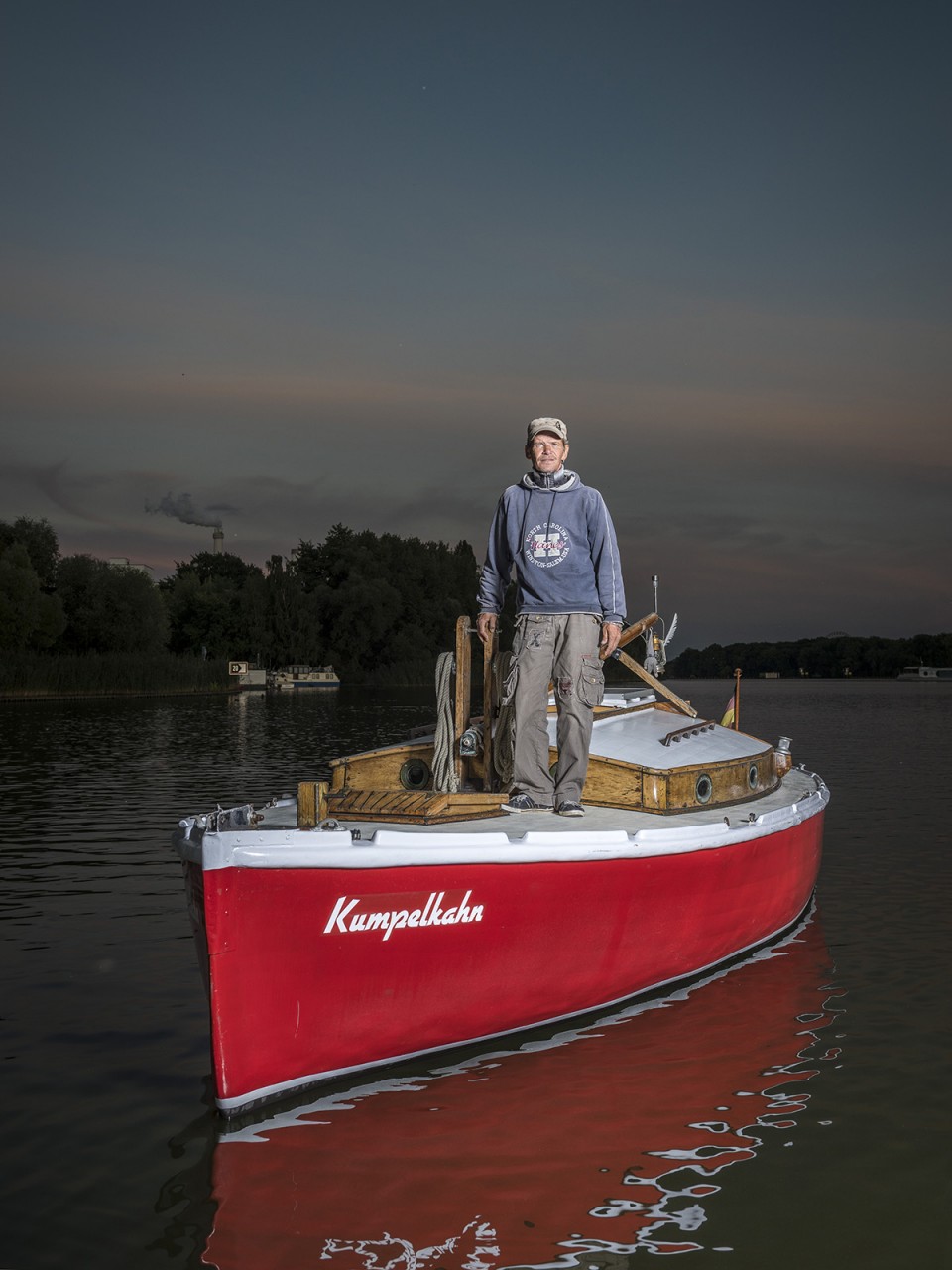 Uwe mit "Kumpelkahn"
