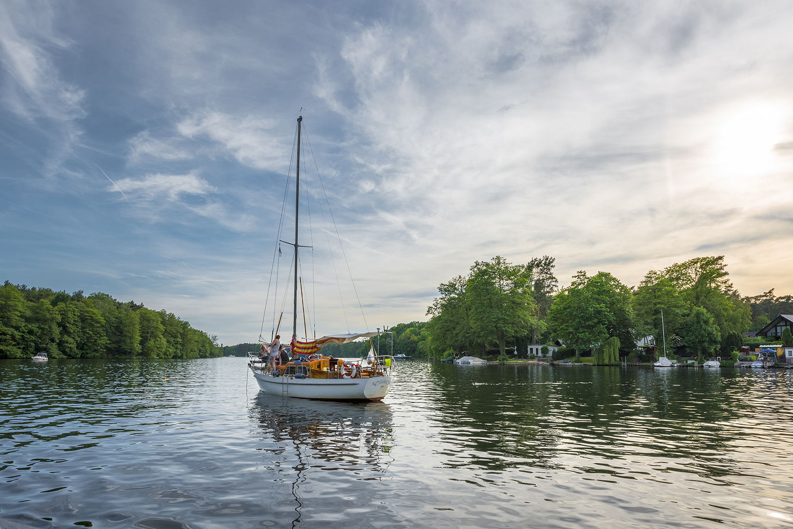 Auf der Großen Krampe, einer langgezogenen Bucht der Dahme. Berlin-Müggelheim, 22.05.2016