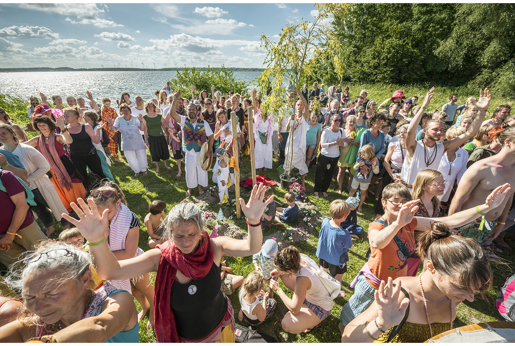 Yoga Love Festival auf der Insel Plauer Werder. Mecklenburg, 17.06.2017
