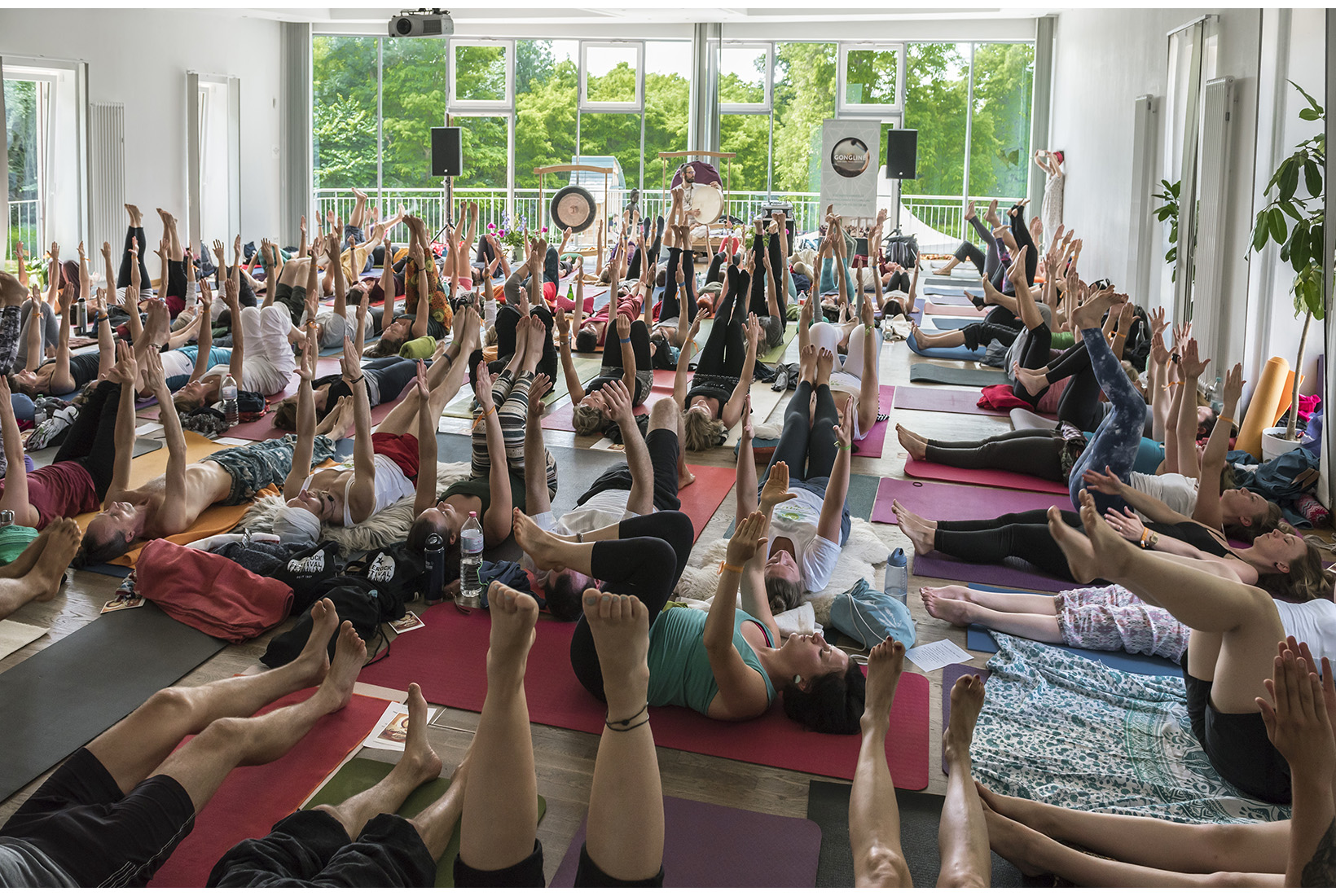 Yoga Love Festival auf der Insel Plauer Werder. Mecklenburg, 17.06.2017