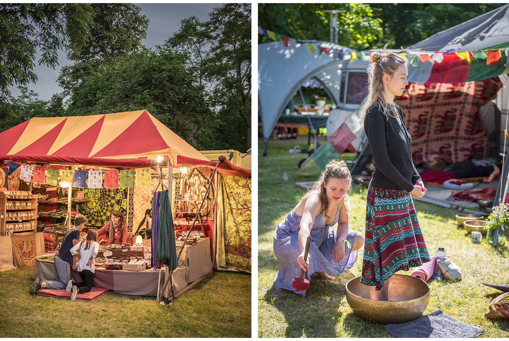 Yoga Love Festival auf der Insel Plauer Werder. Mecklenburg, 17.06.2017
